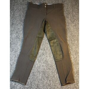 Gutos TuffRider Full Seat Breeches Women‎ 30 Grey Rib Lowrise Equestrian Pants